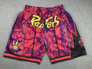 NBA Toronto Raptors tigers year just don shorts Rouge